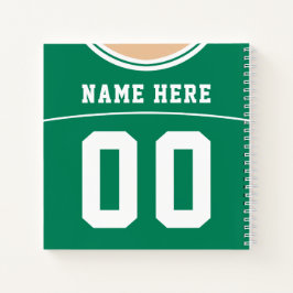 Football Jersey - Aangepaste naam en nummer Notitieboek