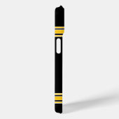 Football Jersey - Black Gold Sporty Stripes Case-Mate iPhone Case (Achterkant / Rechts)