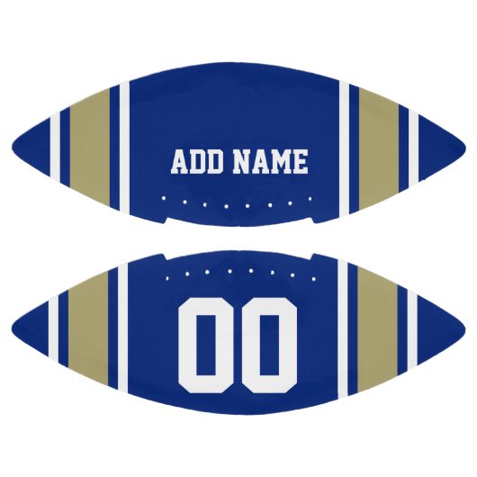 Football Jersey Blue|Gold Personalized (Panelen)