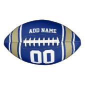 Football Jersey Blue|Gold Personalized (Voorkant)
