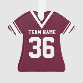Football Jersey Bourgogne uniform met foto Ornament