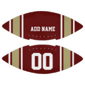 Football Jersey Burgundy|Gold Personalized (Panelen)