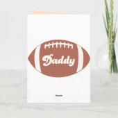 Football Jersey Card, Vaderdag Birthday Kaart (Achterkant)