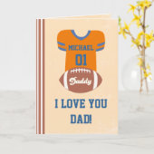 Football Jersey Card, Vaderdag Birthday Kaart (Gele Bloem)