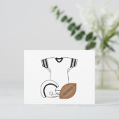 Football Jersey en Helmet Tshirts en Gifts Briefkaart (Staand voorkant)