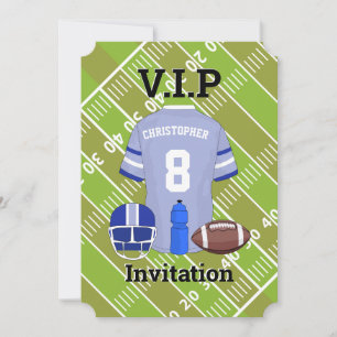 Football Jersey en pitch Birthday party Kaart