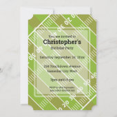 Football Jersey en pitch Verjaardagsfeestje RB Kaart (Achterkant)