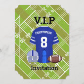 Football Jersey en pitch Verjaardagsfeestje RB Kaart (Voorkant / Achterkant)