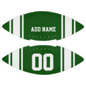Football Jersey Green|White Personalized (Panelen)