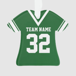 Football Jersey Groen Uniform met Foto Ornament