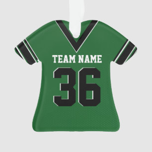 Football Jersey Groen Uniform met Foto Ornament
