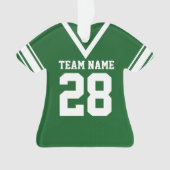 Football Jersey groen uniform Ornament (voorkant)