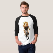 Football Jersey leeuwenbiker T-shirt (Voorkant volledig)