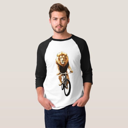 Football Jersey leeuwenbiker T-shirt (Voorkant volledig)
