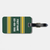 Football Jersey met aangepast nummer Bagagelabel (Achterkant horizontaal)