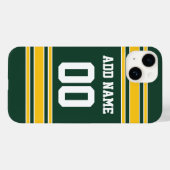 Football Jersey met aangepast nummer Case-Mate iPhone Case (Achterkant (horizontaal))