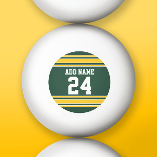 Football Jersey met aangepast nummer Pingpongbal