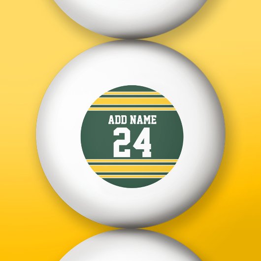 Football Jersey met aangepast nummer Pingpongbal