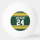 Football Jersey met aangepast nummer Pingpongbal (Voorkant)
