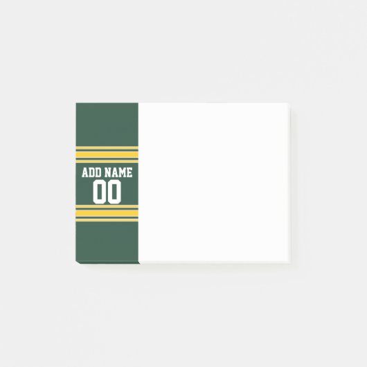 Football Jersey met aangepast nummer Post-it® Notes (Voorkant)