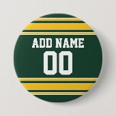 Football Jersey met aangepast nummer Ronde Button 7,6 Cm (Voorkant)