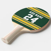 Football Jersey met aangepast nummer Tafeltennisbatje (Voorkant Gekanteld)