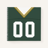  Football Jersey Notitieboek Sjabloon (Voorkant)