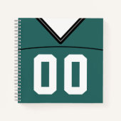  Football Jersey Notitieboek Sjabloon (Voorkant)