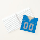  Football Jersey Notitieboek Sjabloon (Binnen)