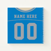  Football Jersey Notitieboek Sjabloon (Achterkant)