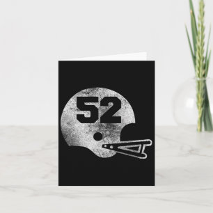Football Jersey Nummer 52 Speler Nummer Kaart