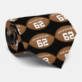 Football Jersey nummer 62 Gift Idea Stropdas (Opgerold)