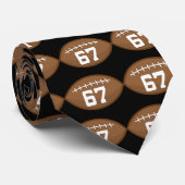 Football Jersey nummer 67 Gift Idea Stropdas (Opgerold)