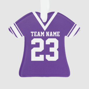 Football Jersey Paarse Uniform Ornament
