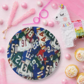 Football Jersey Pattern Borden Papieren Bordje (Feest)