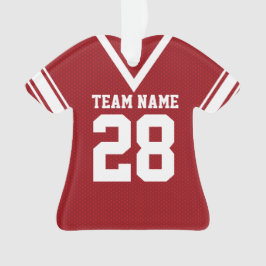 Football Jersey rood uniform Ornament