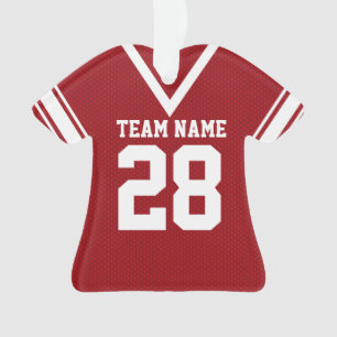 Football Jersey rood uniform Ornament