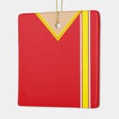 Football Jersey Sjabloon Ornament Stripes (Links)