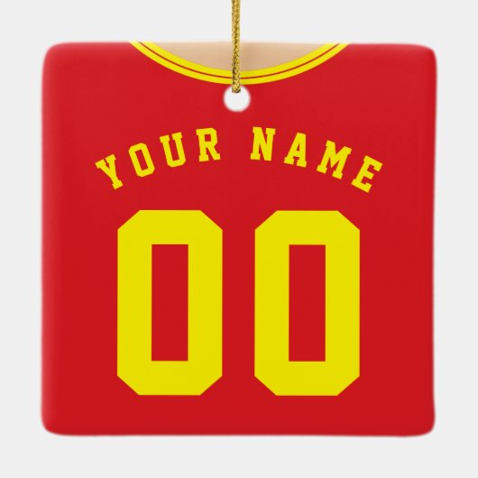 Football Jersey Sjabloon Ornament Stripes (Achterkant)