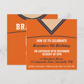 Football Jersey Thaise Uitnodiging Sjabloon (Voorkant / Achterkant)