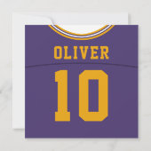 Football Jersey Thaise Uitnodiging Sjabloon (Achterkant)