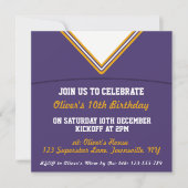 Football Jersey Thaise Uitnodiging Sjabloon (Voorkant)