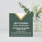 Football Jersey Thleot Party Invite Sjabloon, LAX Kaart (Staand voorkant)