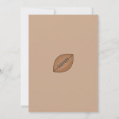 Football Jersey Verjaardagsuitnodiging Kaart (Achterkant)