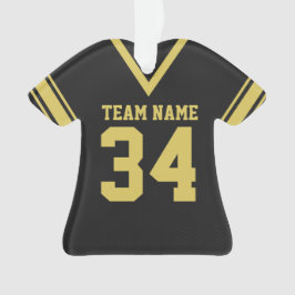 Football Jersey zwart uniform Ornament