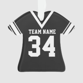 Football Jersey zwart uniform Ornament