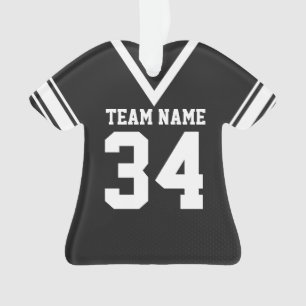 Football Jersey zwart uniform Ornament