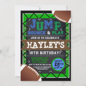 Football jongens kinder Sprong & Play Trampoline P Kaart (Voorkant)