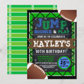 Football jongens kinder Sprong & Play Trampoline P Kaart (Voorkant / Achterkant)