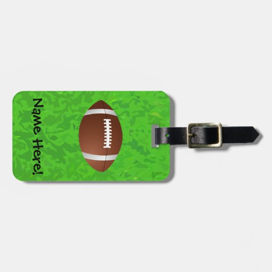 Football Junior Varsity Bagagelabel (Voorkant horizontaal)